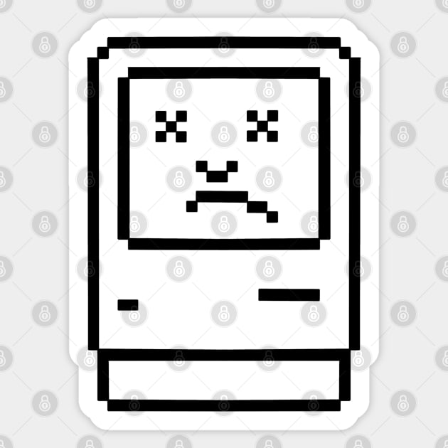 Macintosh Classic Sad Sticker by Apple